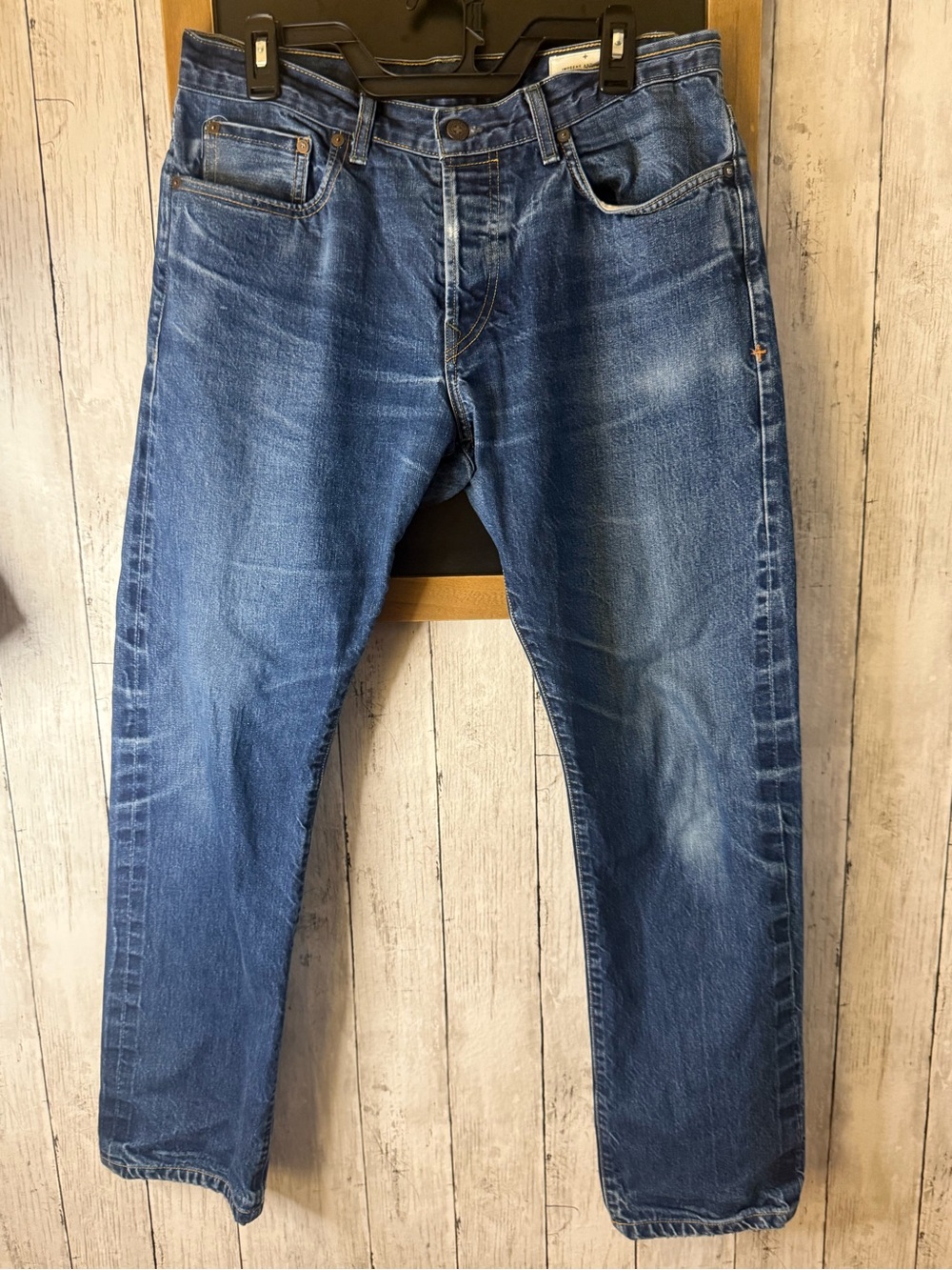 Imogene + Willie Barton Jeans Men's Size 33 Selvedge Denim Slim Leg Mid Rise